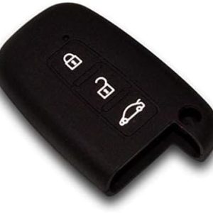 Black Silicone Keychain for Kia Cars