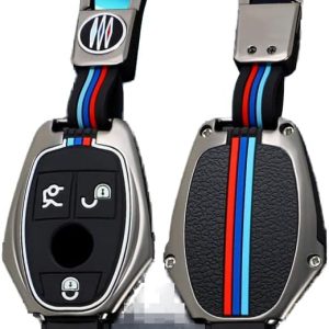 3D Silicone Key Cover with Keychain for Mercedes