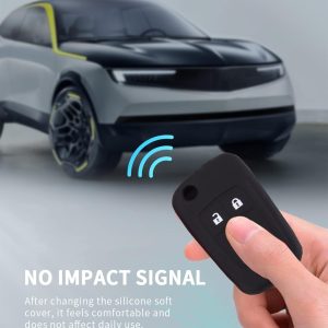 Silicone Key Cover for Toyota Cars - Black