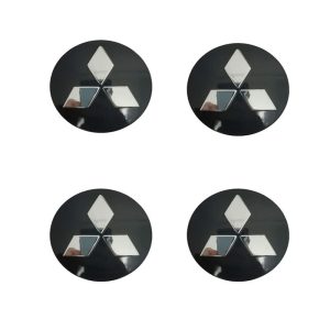 طقم ملصق جنط غطاء محور اطارات السيارة 3D طقم كبس – 4 قطع – مناسب ميتسوبيشى