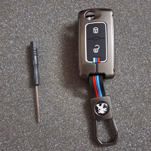 جراب مفتاح بيجو Peugeot 107 207 307 308 407 - معدن فاخر مضاد للصدأ – غطاء ريموت حماية كاملة ضد الخدش والصدمات – تصميم أنيق متوافق مع ريموت جراب مفتاح بيجو Peugeot 107 207 307 308 407