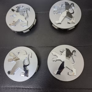 ل Peugeot Wheel Hub Cap 206 207 307 308 3008 407 408 508 607 60 ملليمتر بيجوالطقم ٤ قطع